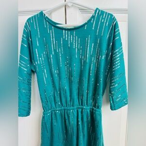 Jenna & Jessie USA blue with sequin dress size 5